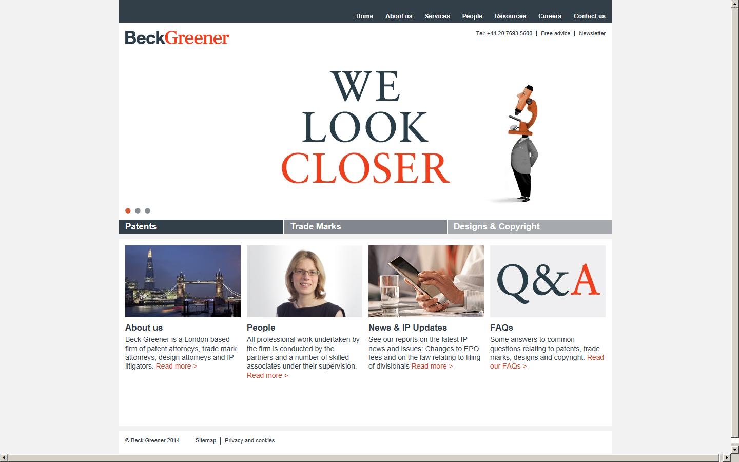 Trade Mark Advice & Service Bureau Website