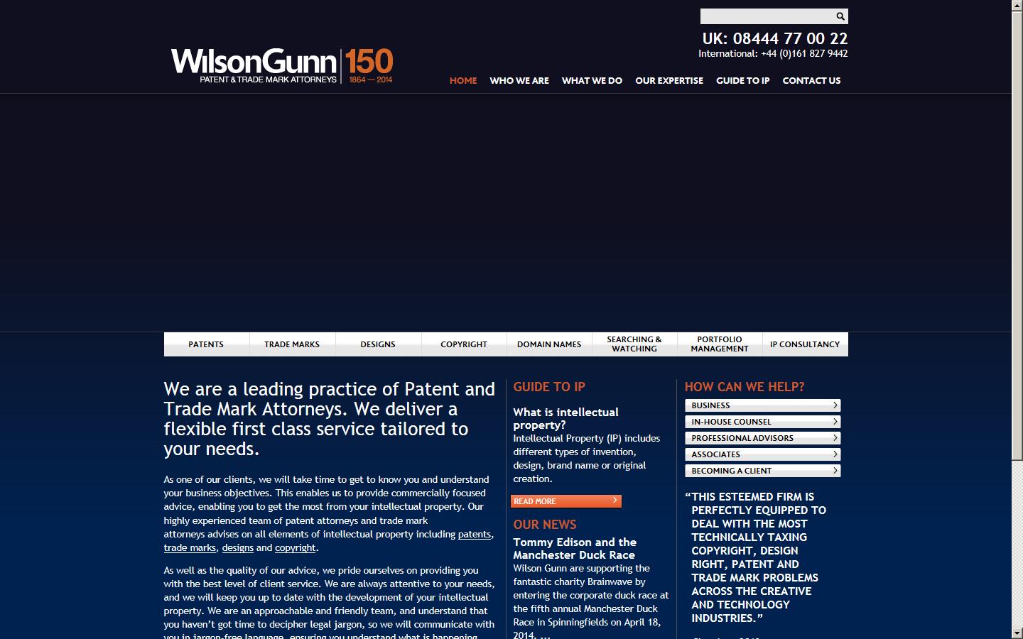 Wilson Gunn Roberts Website