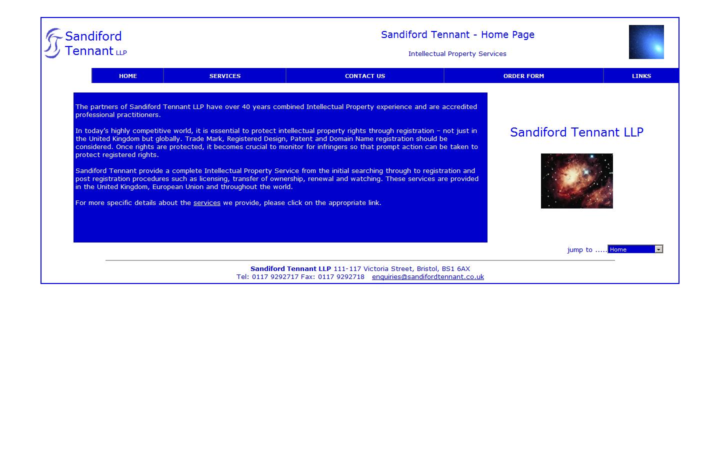 Sandiford Tennant Website