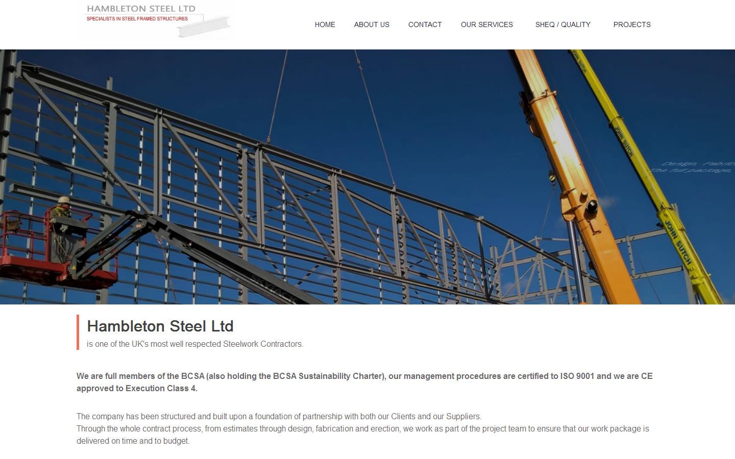 Hambleton Steel Website