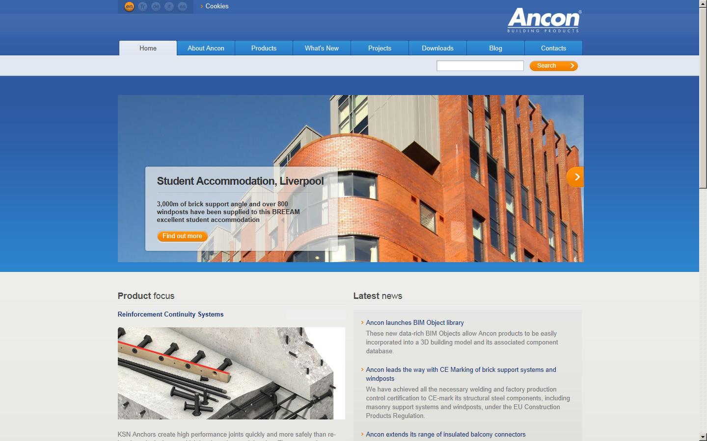 Ancon Building Products Website