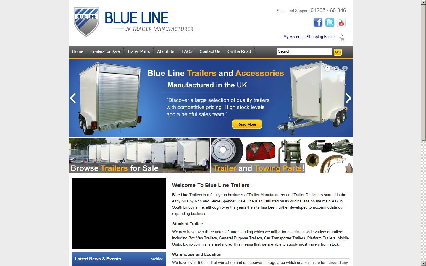 Blue Line Trailers Website