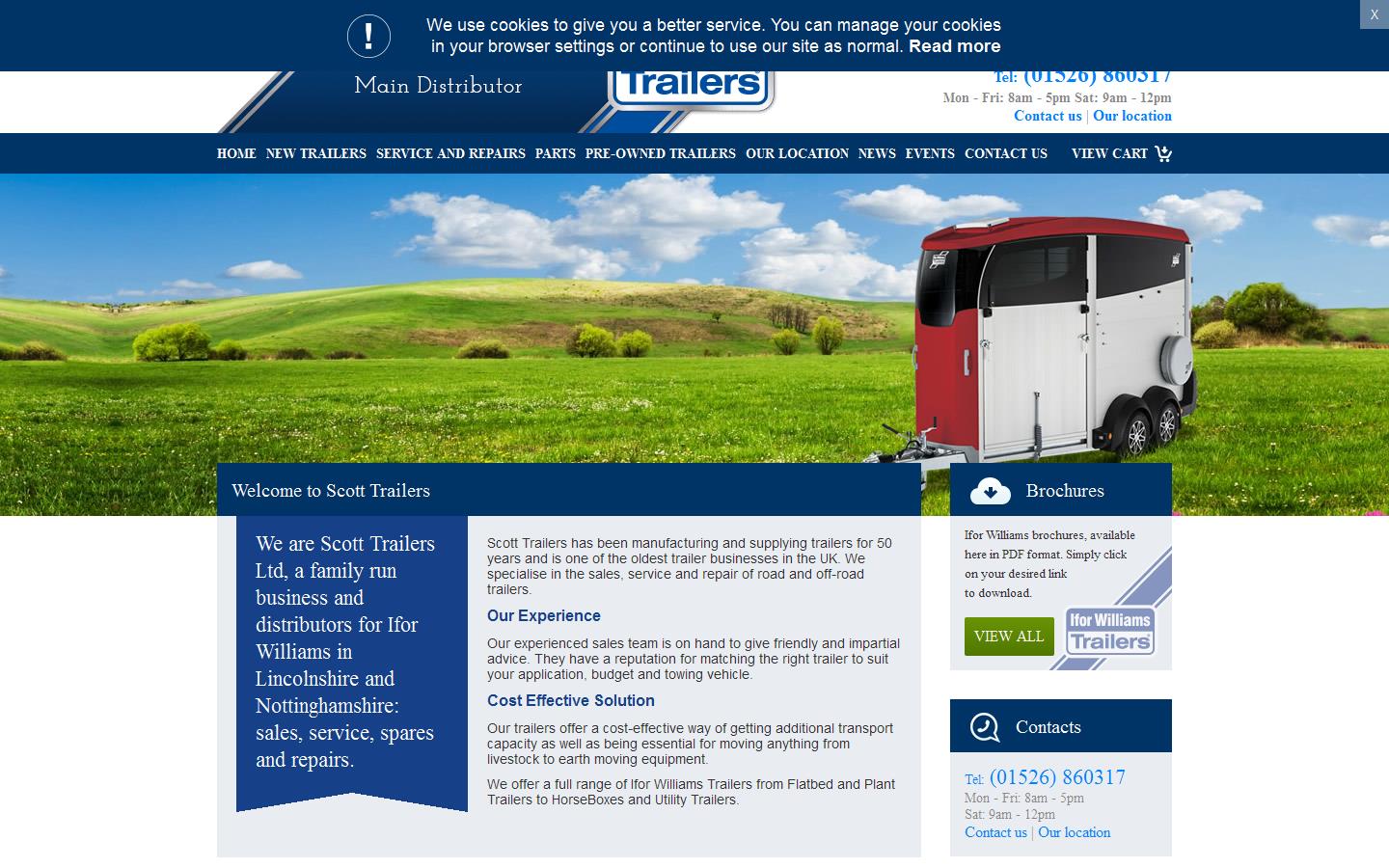 Scott Trailers Website