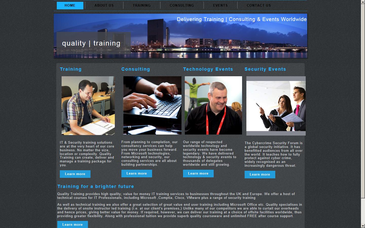 Quality Training (Scotland) Ltd Website