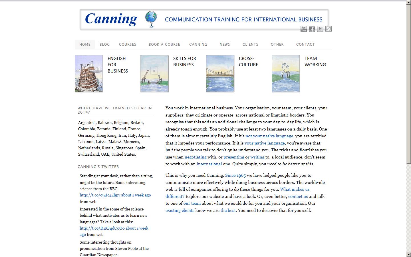 Canning - Communication Training for International Business Website