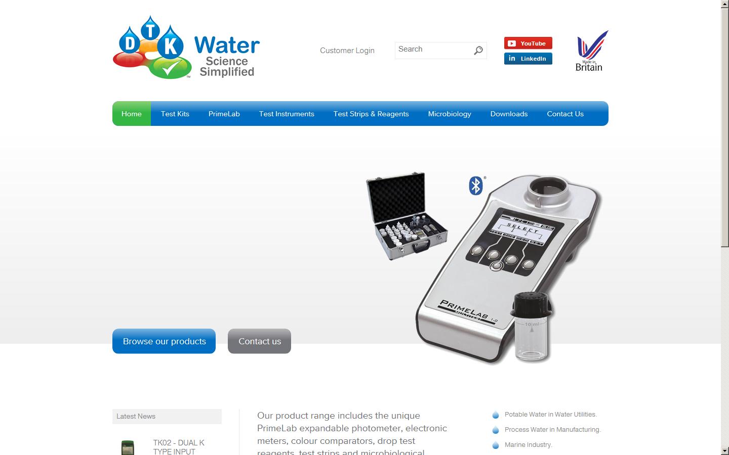 droptestkits.com Ltd Website