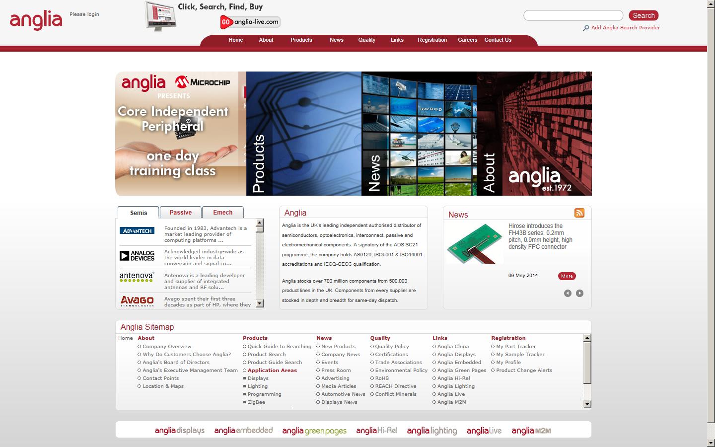 Anglia Equipment Sales Website