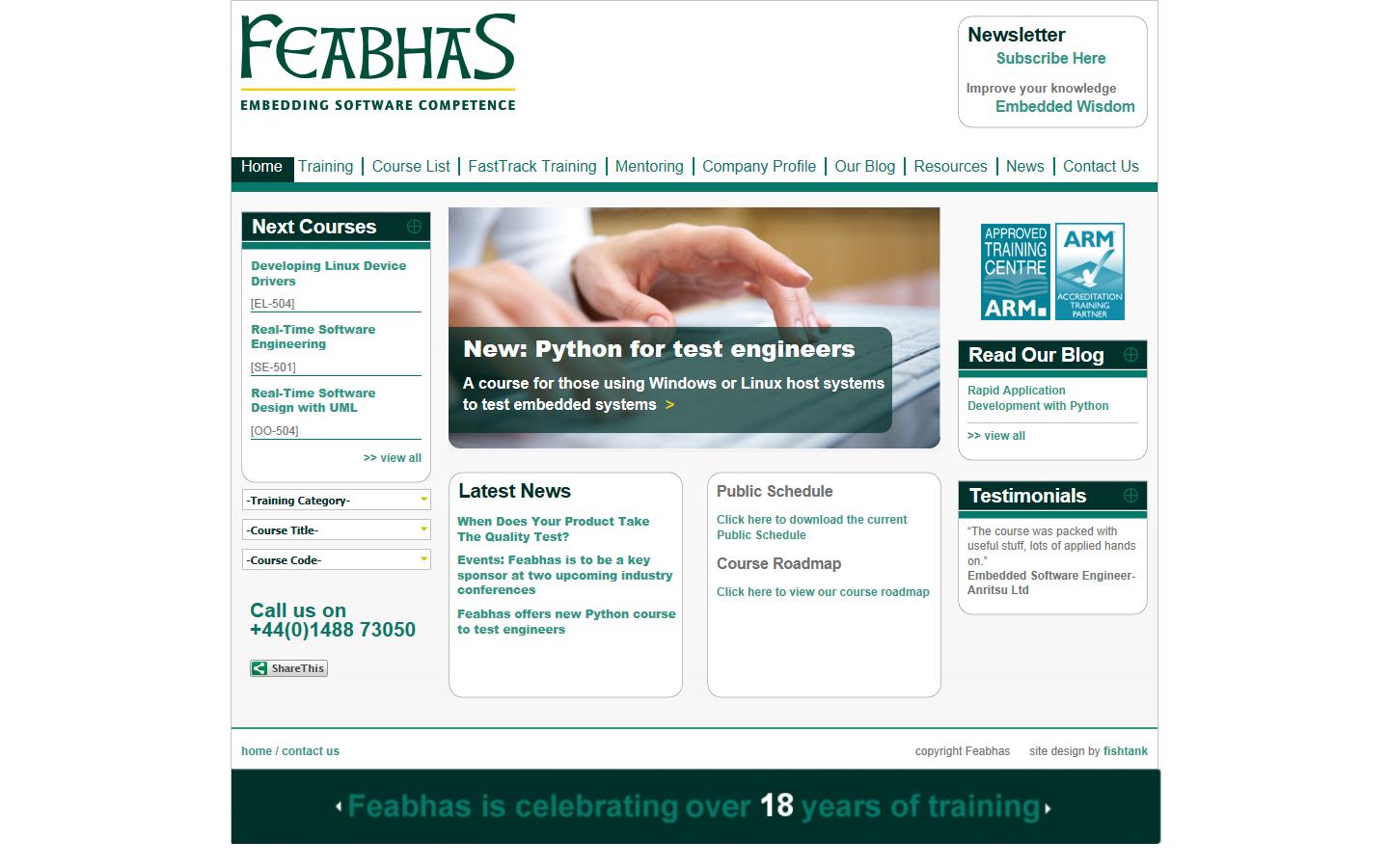 Feabhas Ltd Website