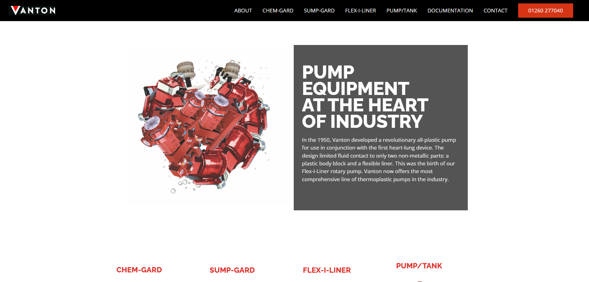 Vanton Pumps Ltd Website