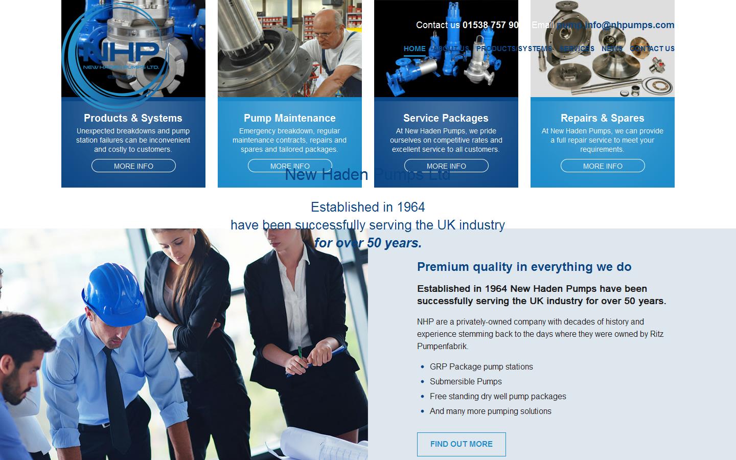 New Haden Pumps Ltd Website