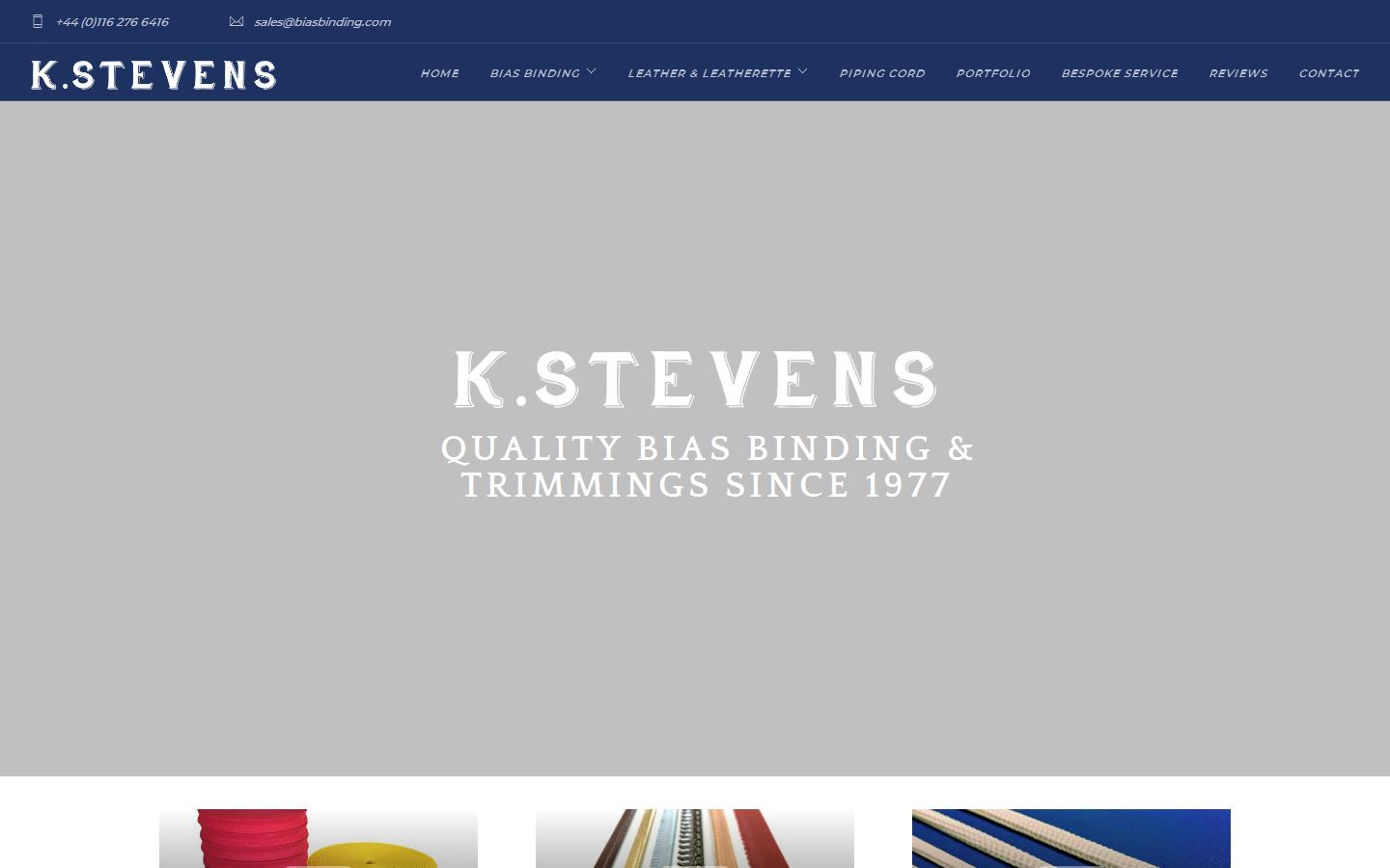 K Stevens Leicester Ltd Website