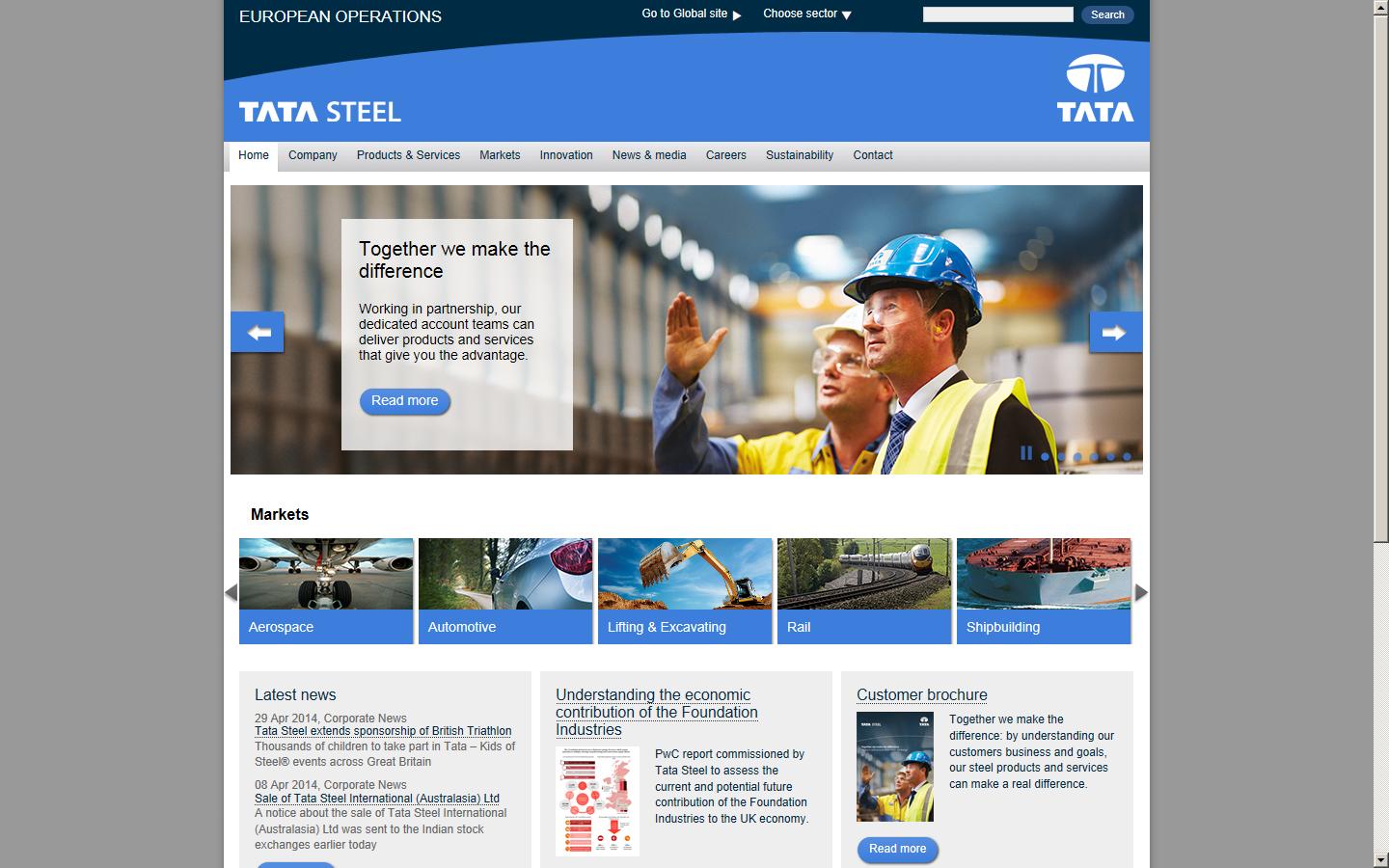 Corus Cogifer Switches & Crossings Ltd Website