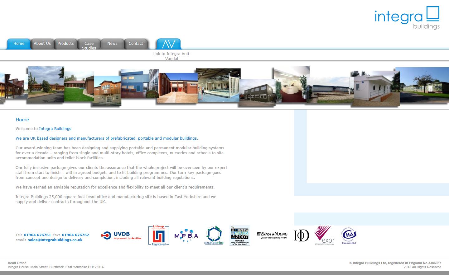Integra Buildings Limited Website