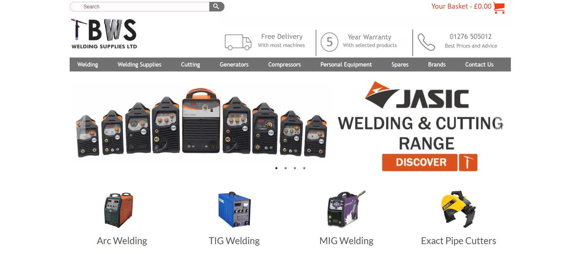TBWS Welding Supplies Ltd Website
