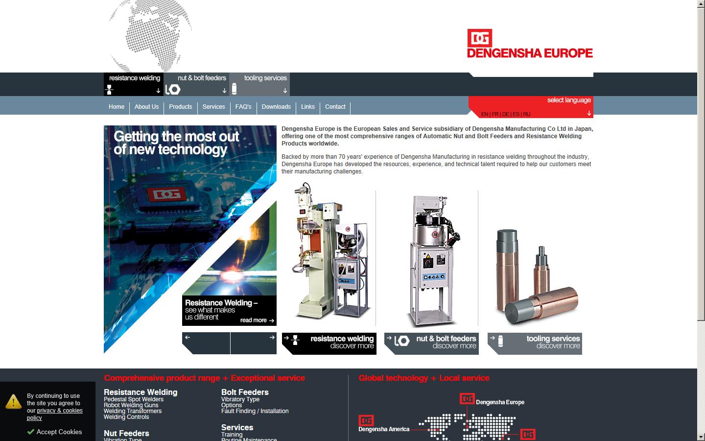 Dengensha (Europe) Ltd Website