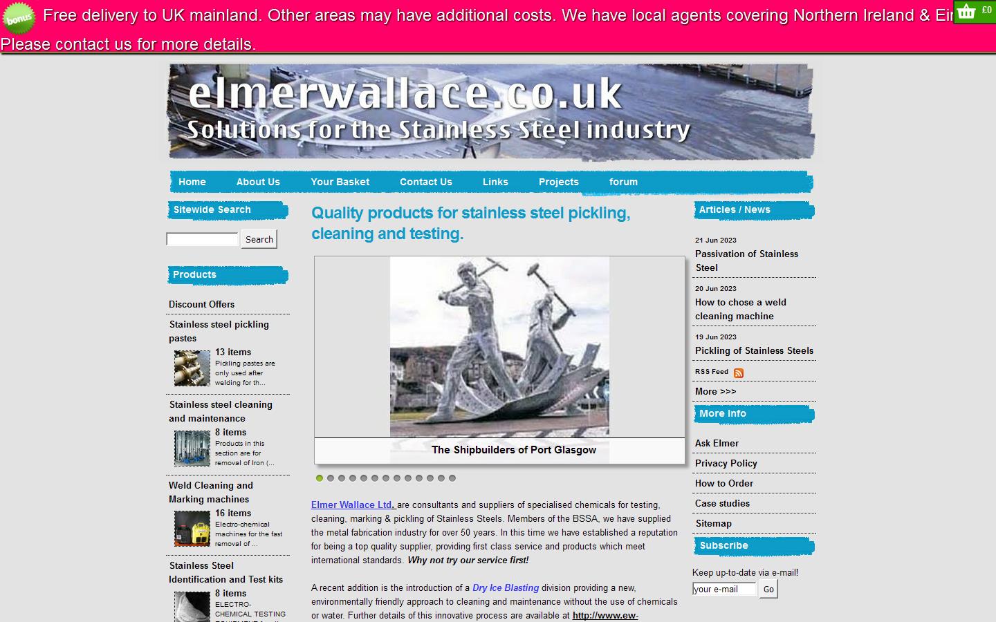 Elmer Wallace Ltd Website