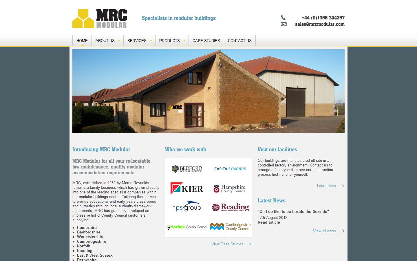 MRC - Martin Reynolds Construction Website