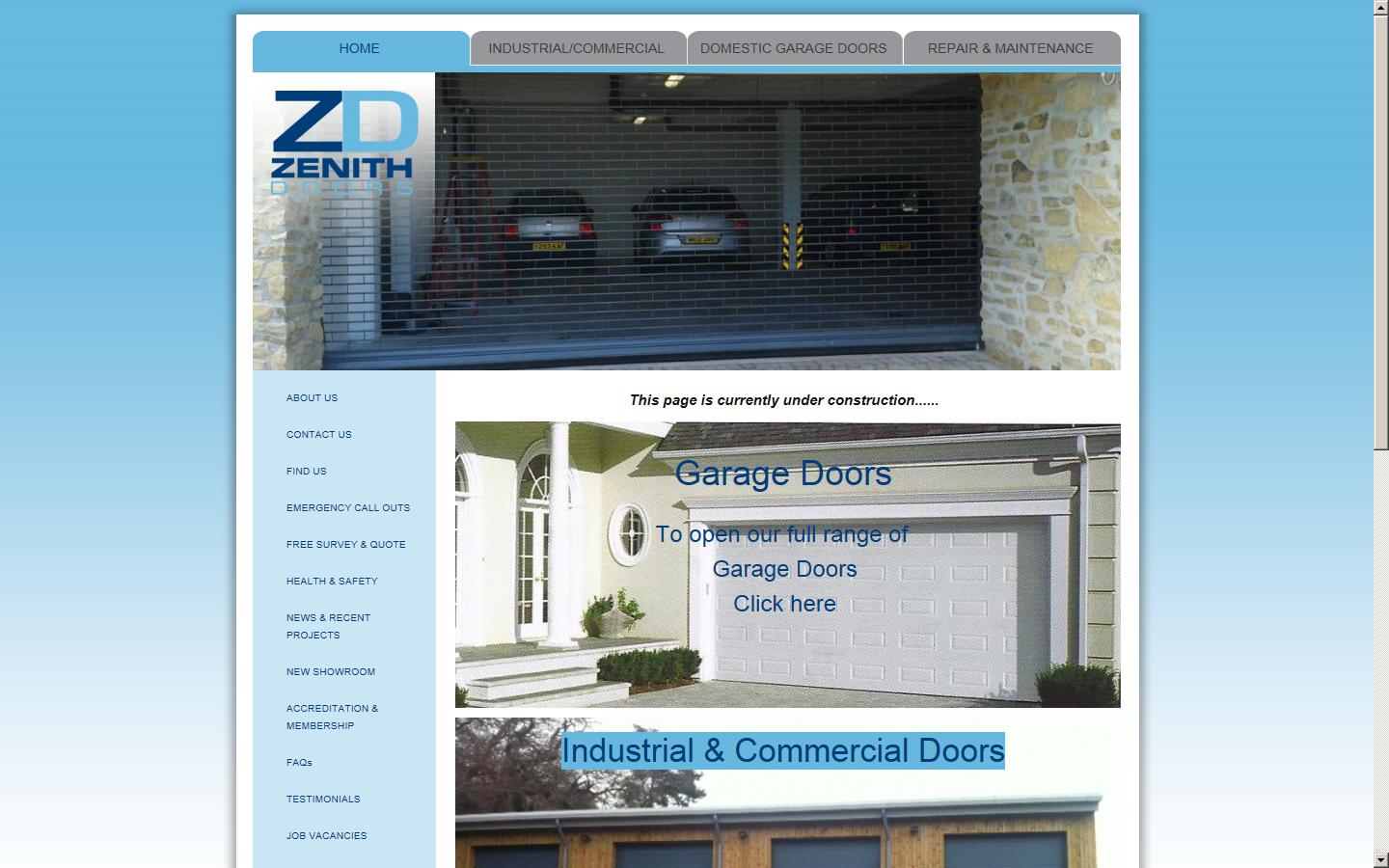 Zenith Doors Industrial Ltd Website