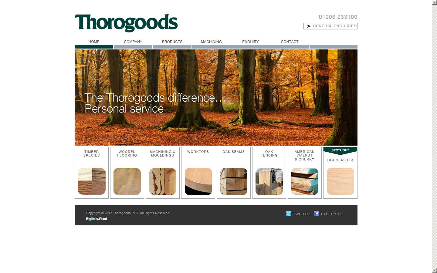 Thorogood Timber Co. Ltd Website