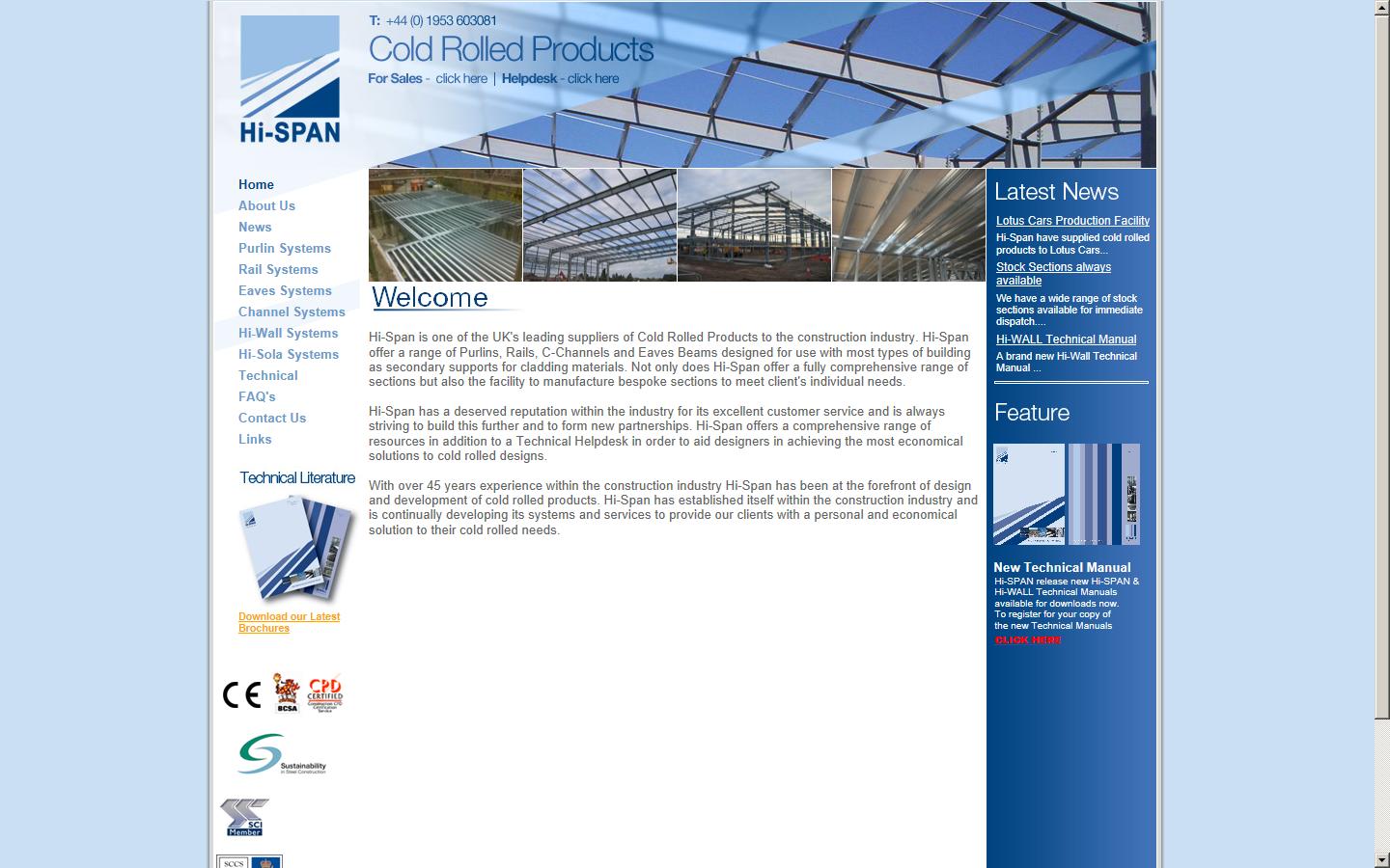 Hi-Span Ltd Website