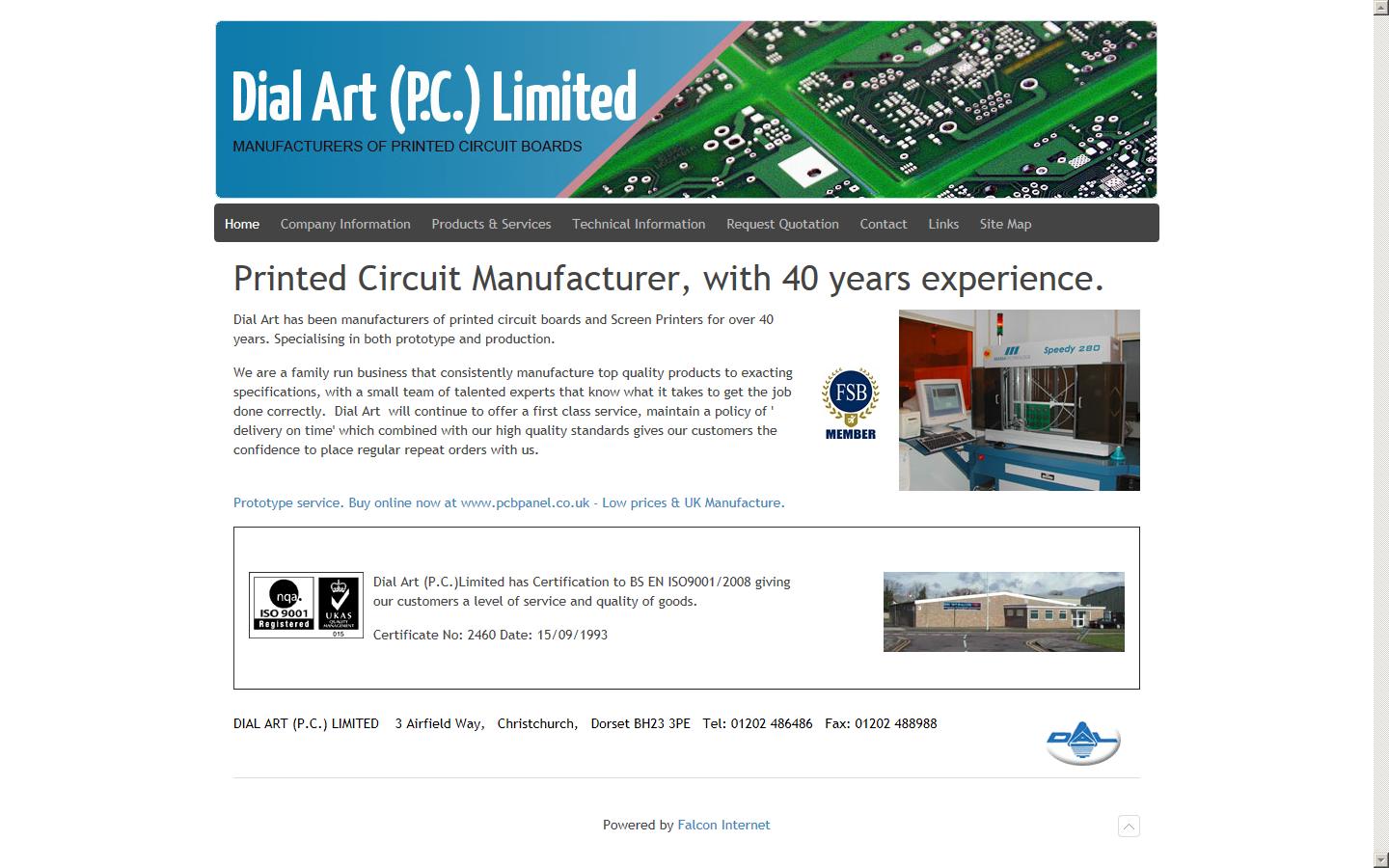 Dial Art (PC) Ltd Website