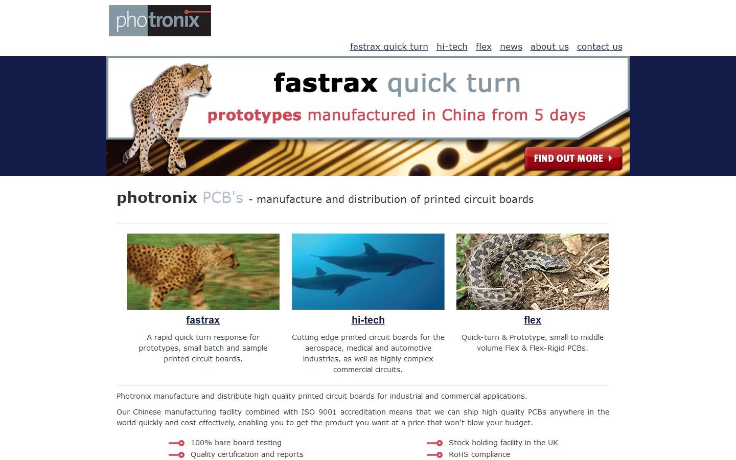 Photronix Ltd Website