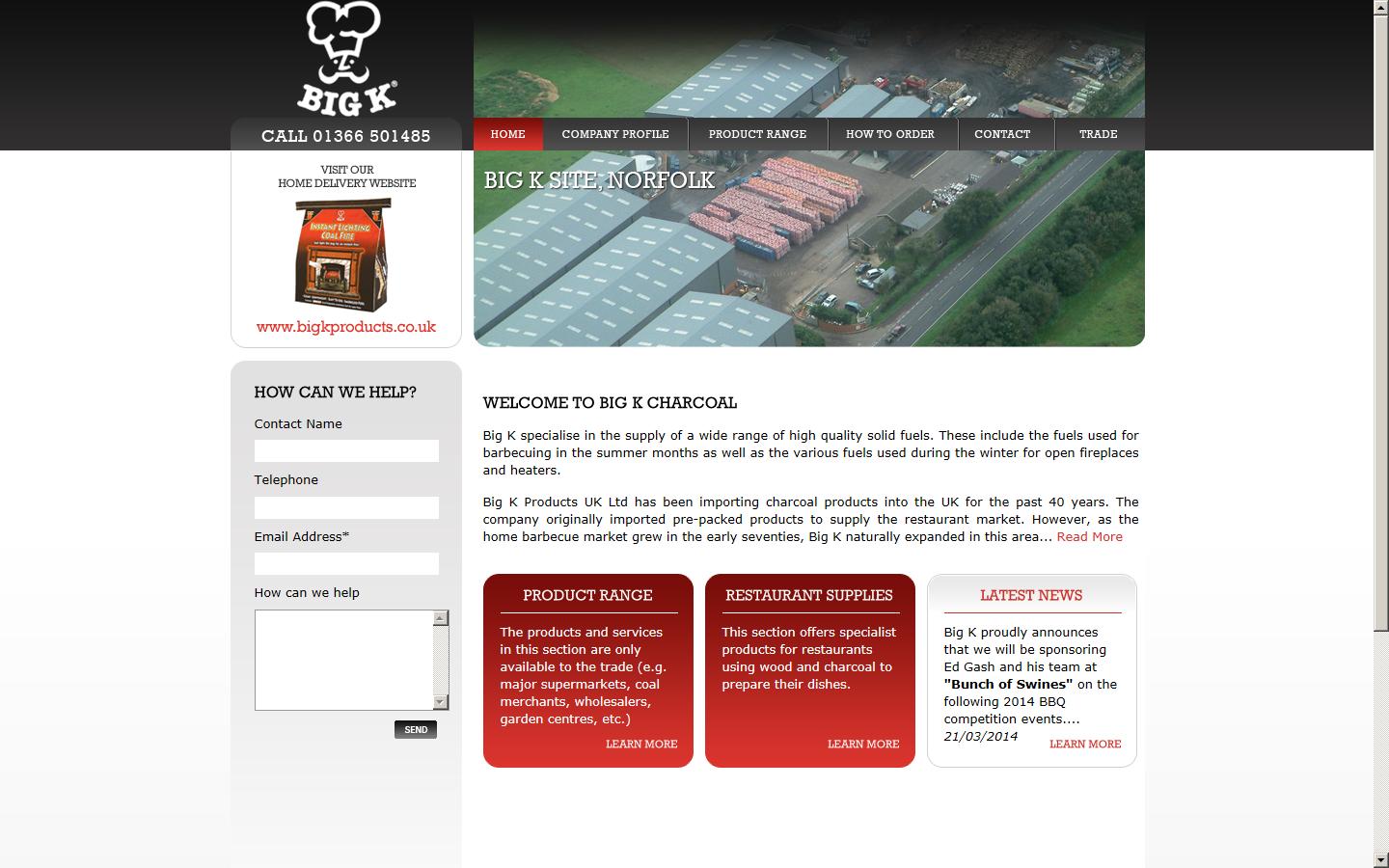 Big K Products UK Ltd Website