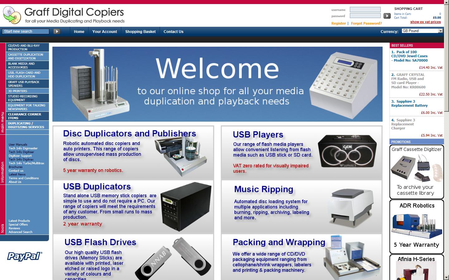Tector Visual Systems (a subsidiary of Graff Electronic Machines Ltd) Website
