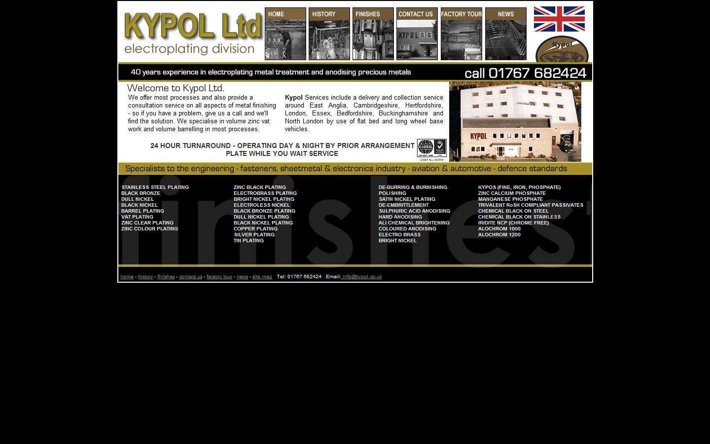 Kypol Electroplating Ltd Website