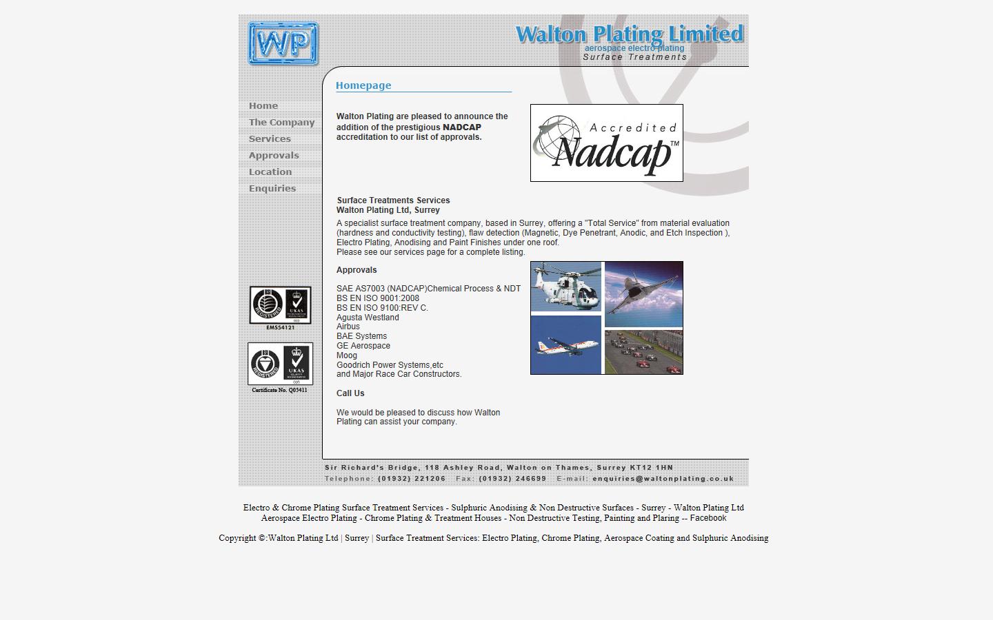 Walton Plating Ltd Website