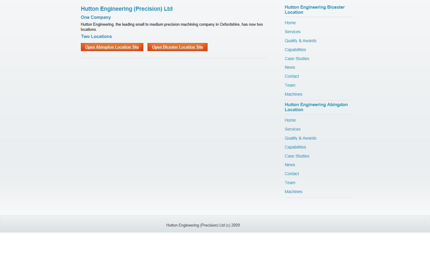 Hutton Engineering (Precision) Ltd Website