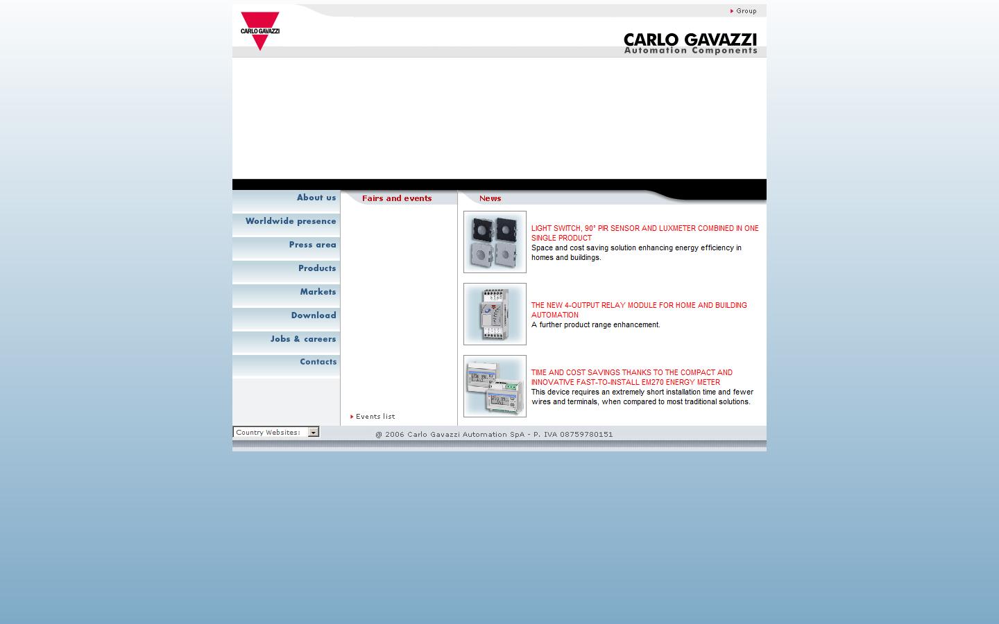 Carlo Gavazzi UK Ltd Website