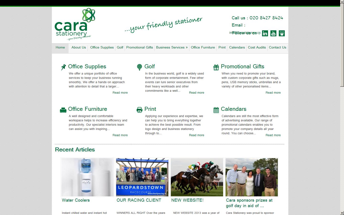 Cara Stationery Website