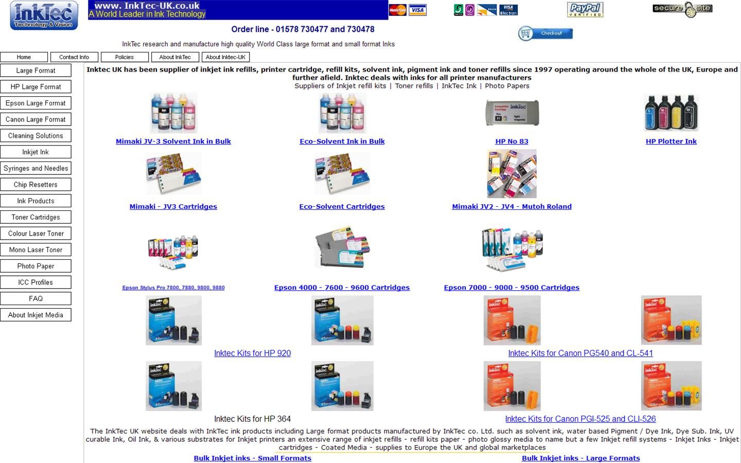 InkTec-UK.com Website