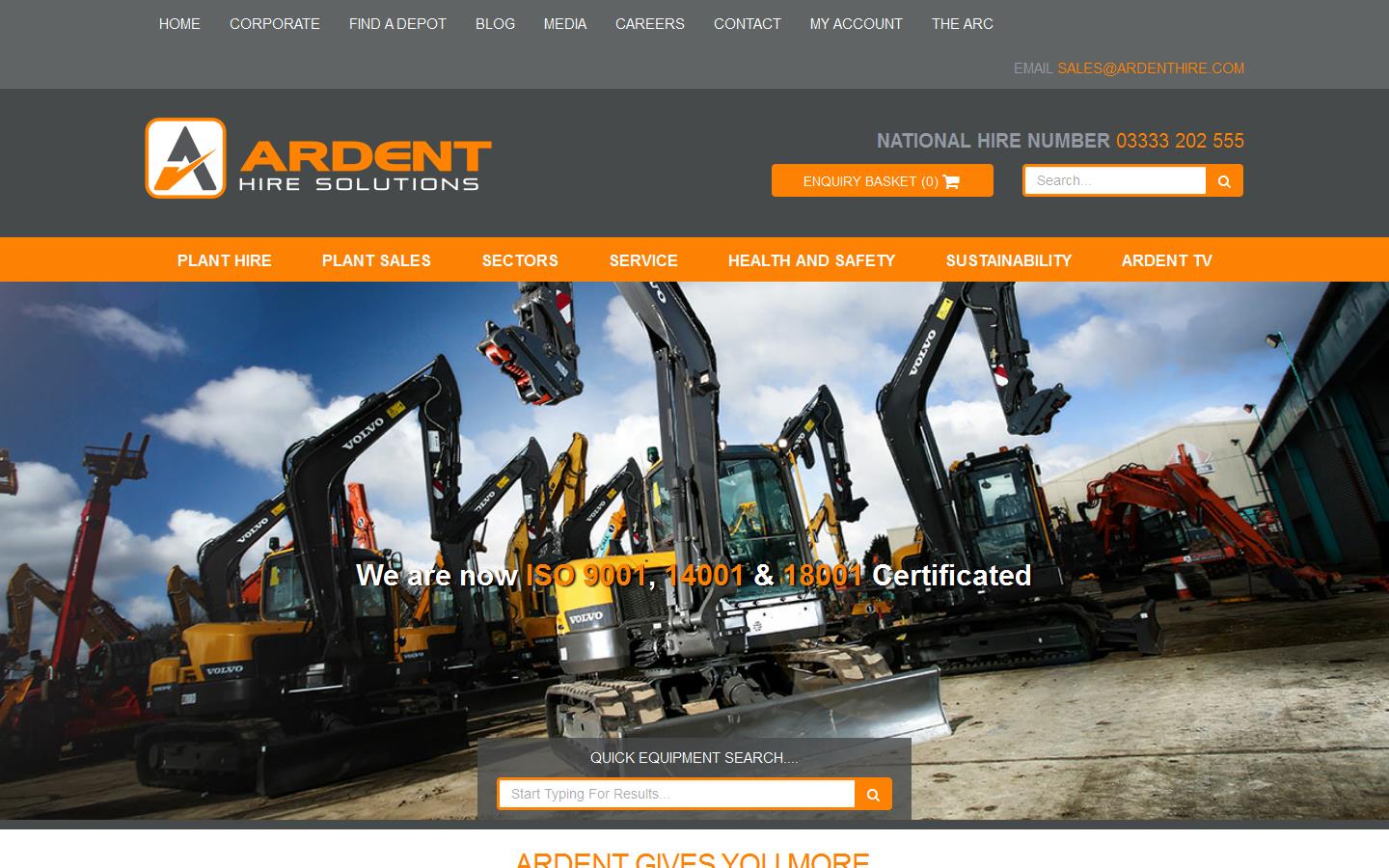 One Call Hire Ltd Website