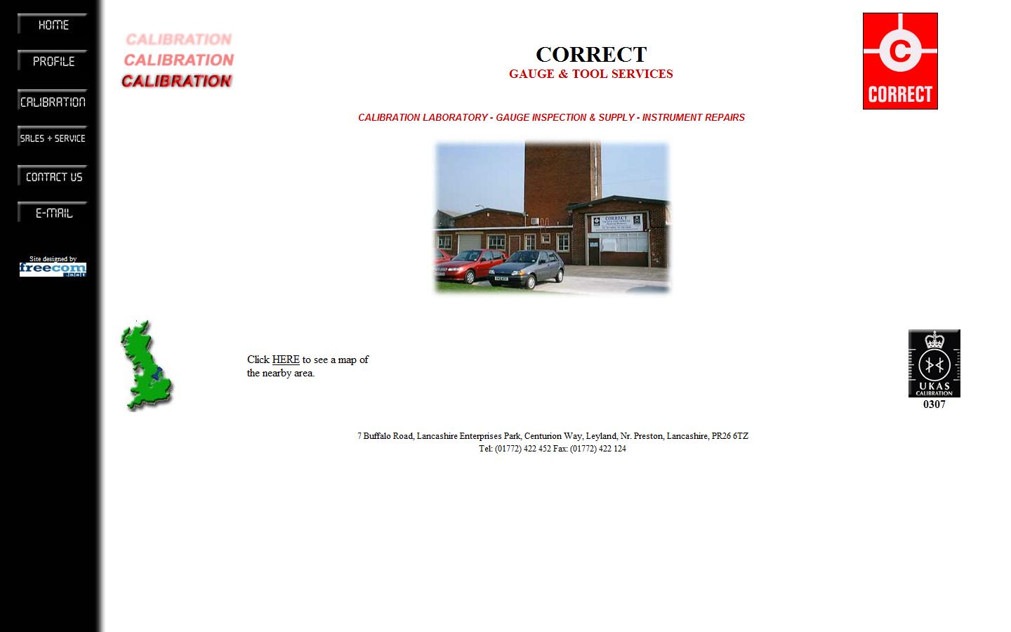 Correct Gauge & Tool Services Website