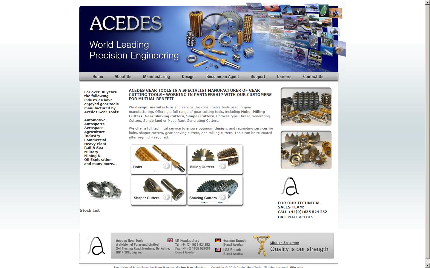 Tay Tool Works a division of Acedes Gear Tools Ltd Website