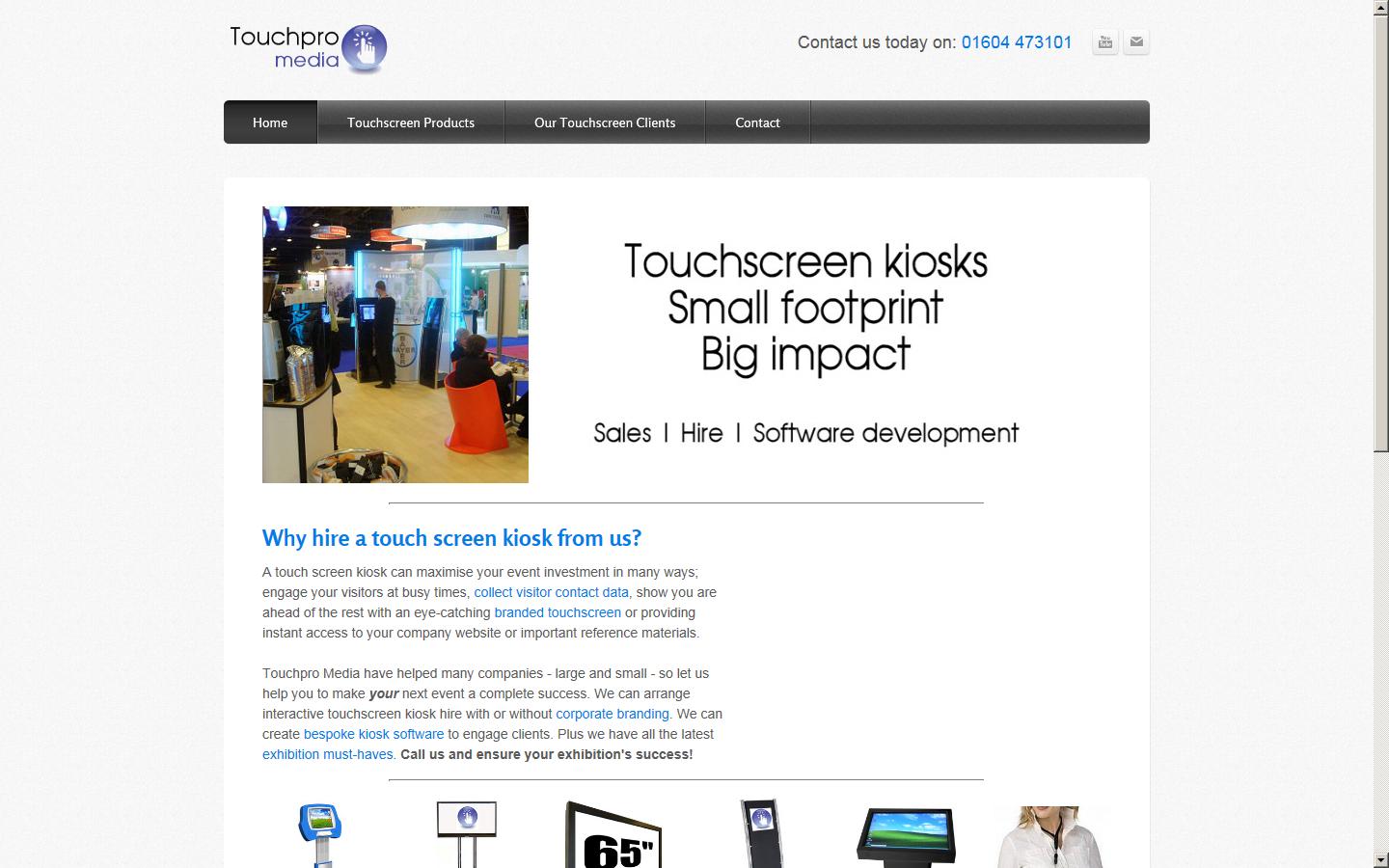 Touchpro Media Ltd Website