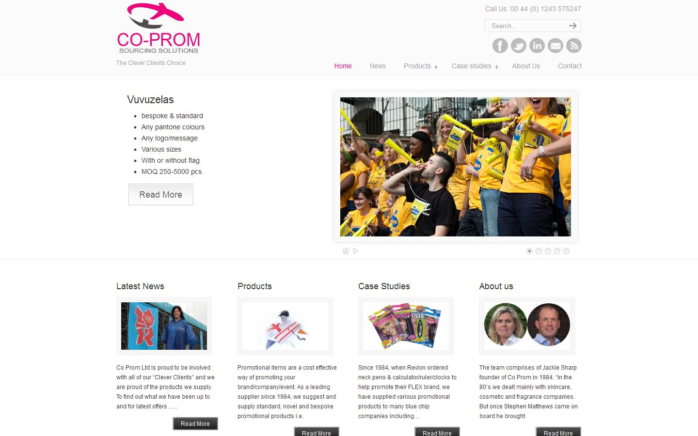 Co-Prom Sourcing Solutions Website