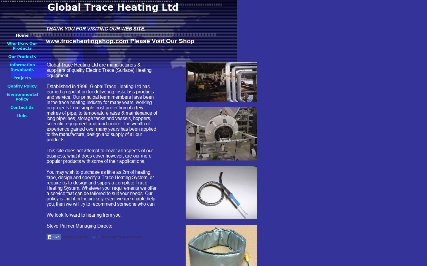 Global Trace Heating  Ltd Website