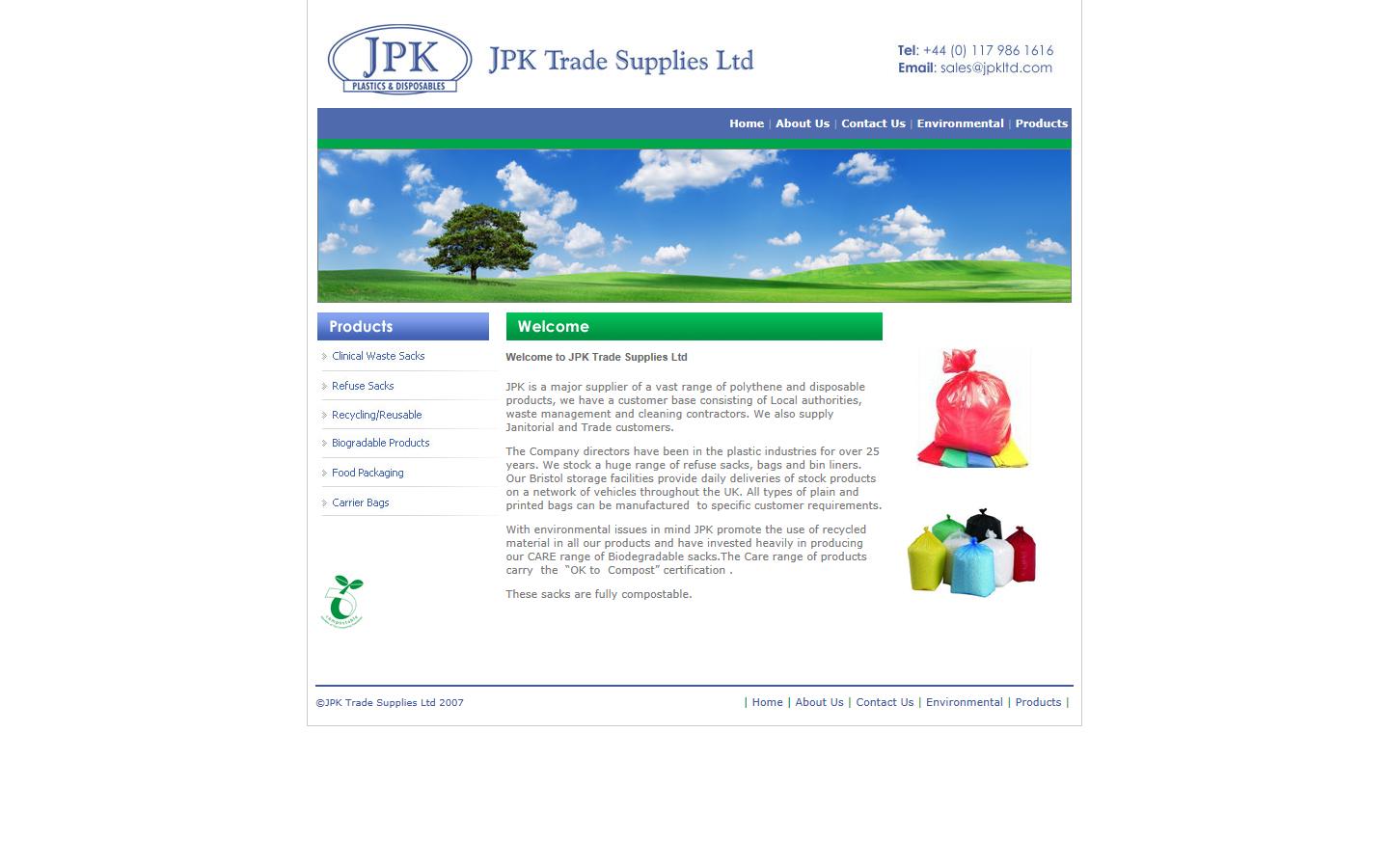 JPK Trade Supplies Ltd Website