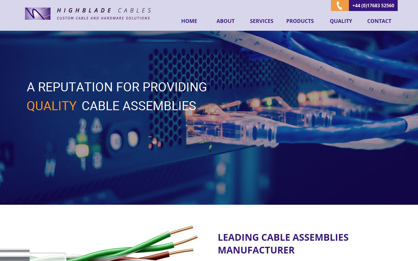 Highblade Cables Ltd Website