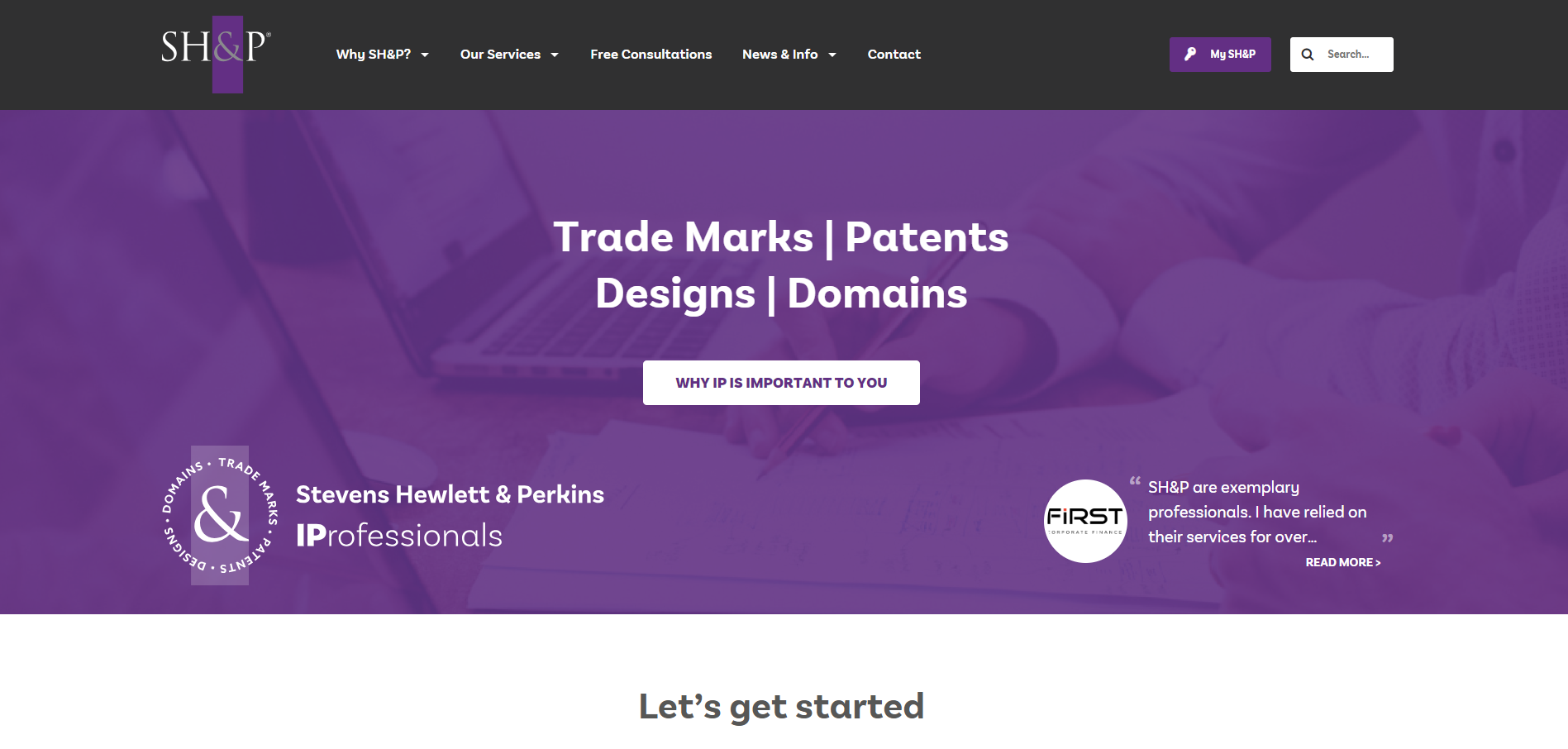 Stevens Hewlett and Perkins Website