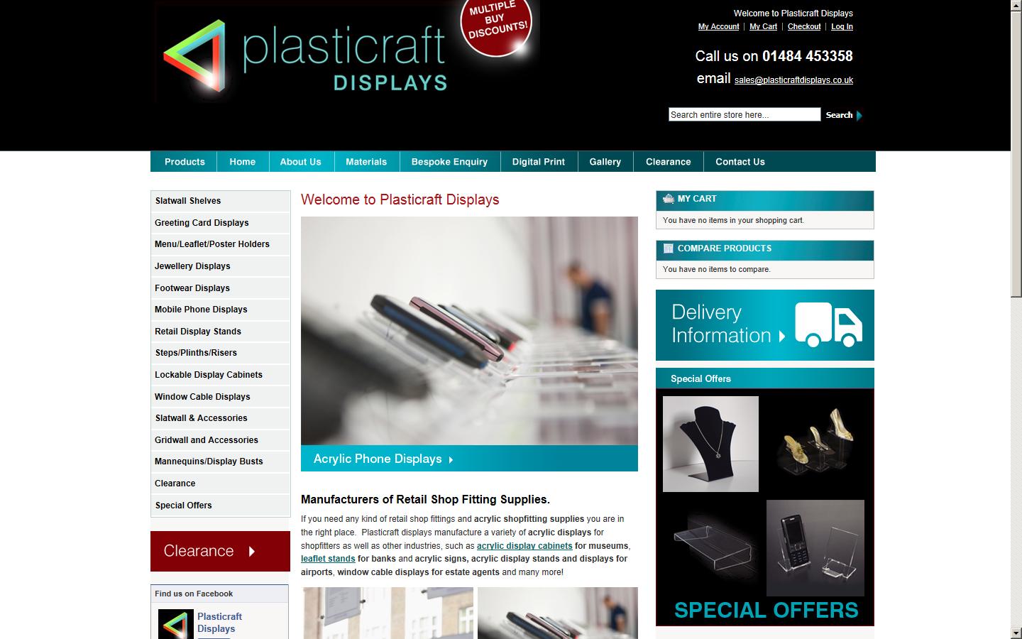 Plasticraft Displays Limited Website