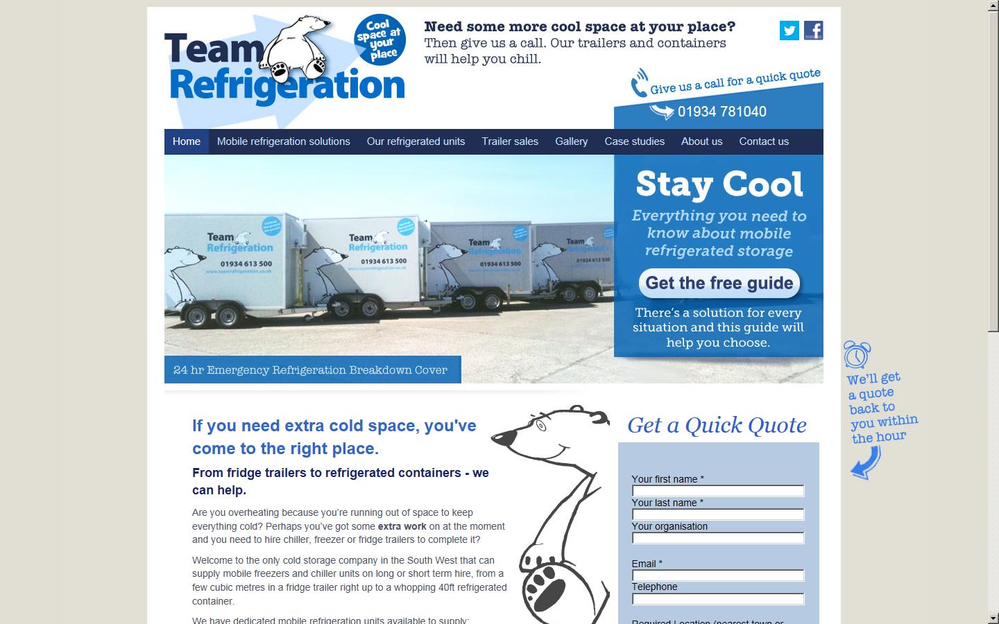 Team Refrigeration Ltd Website