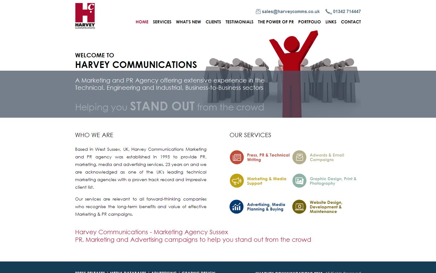 Harvey Communications Website