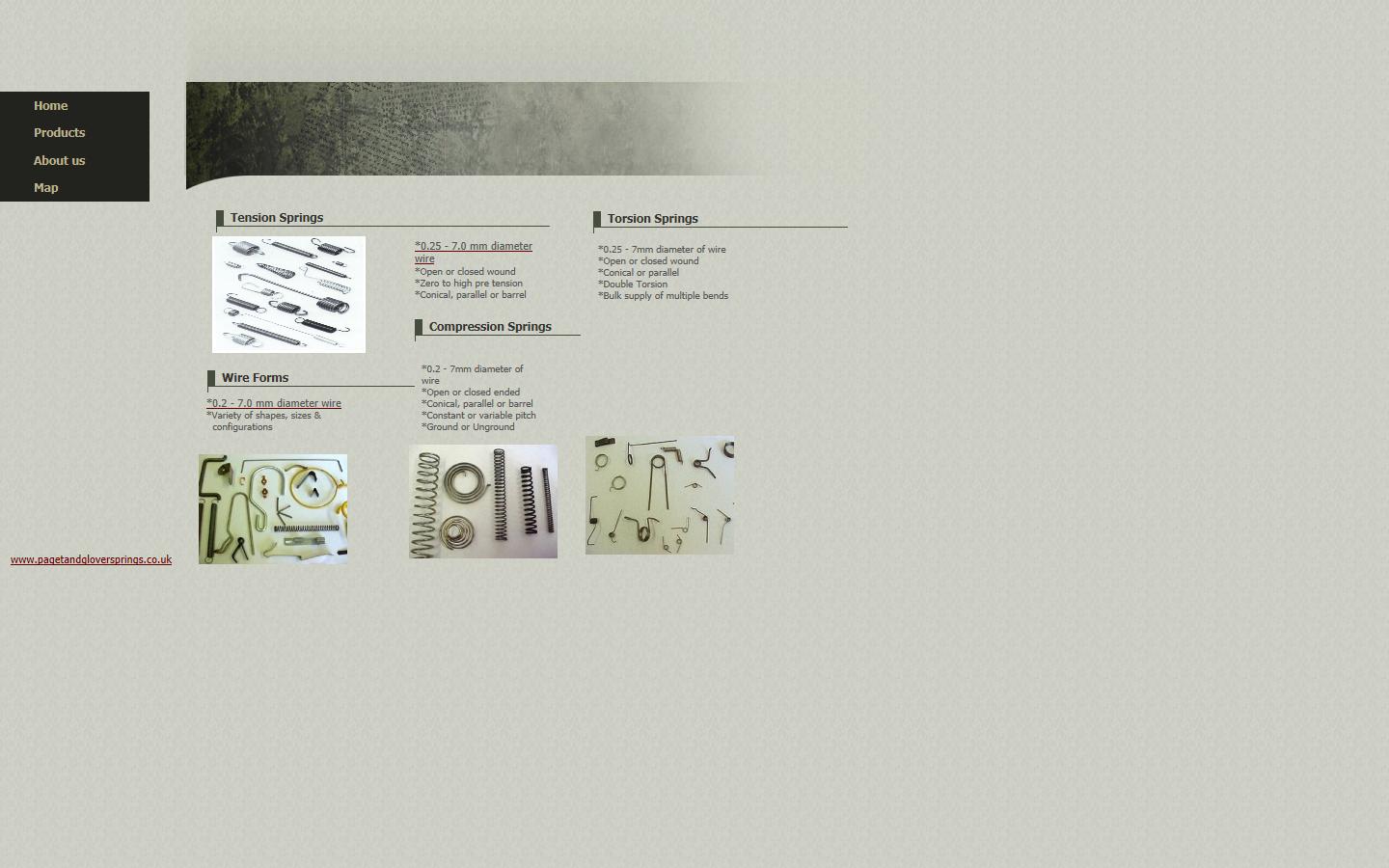 Paget & Glover Springs Ltd Website