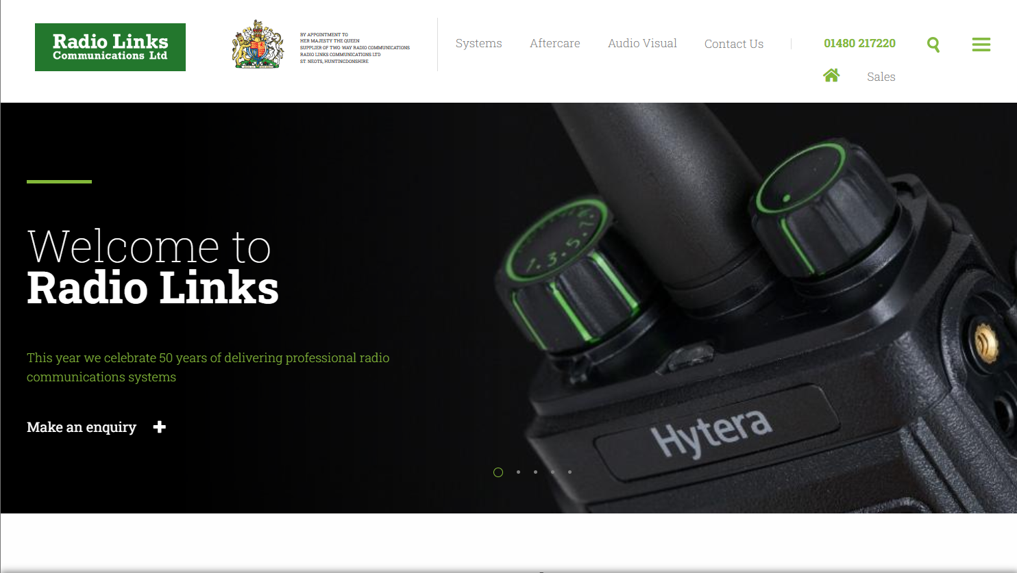 Radio Links Communications Ltd Website