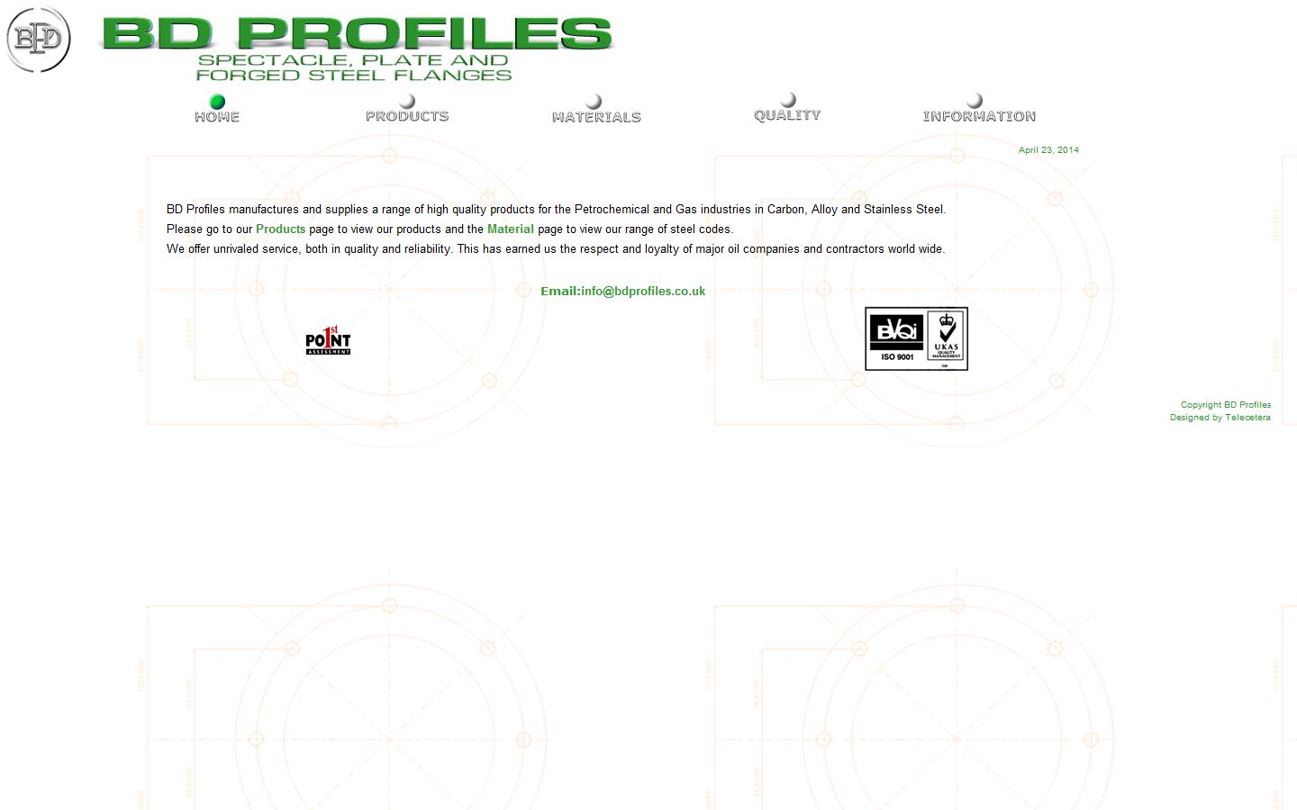 B D Profiles Ltd Website