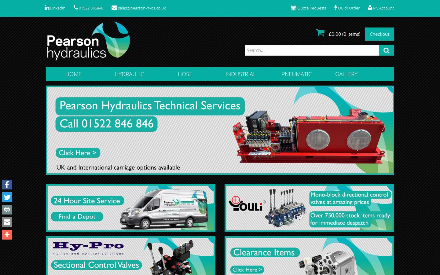 Pearson Hydraulics Website